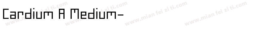 Cardium A Medium字体转换